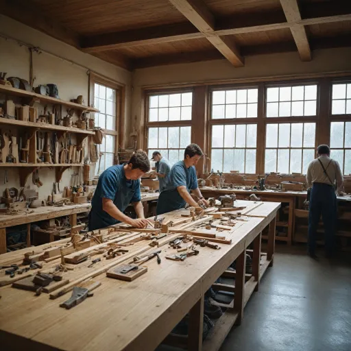 Formation en menuiserie à l'école des travaux